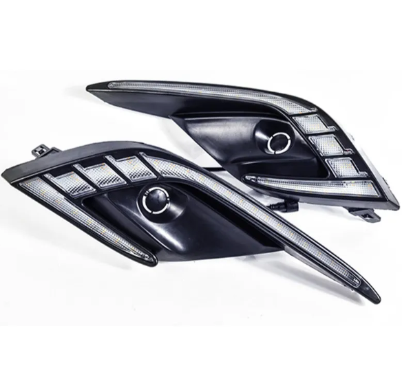 KEEN LED Daytime Running Light for Mazda 3 AXELA 2013-2016 Car DRL with Turn Signal Driving Head Lamp Fog Lamp Cover led