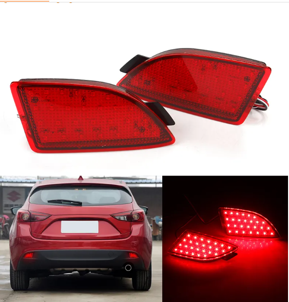 KEEN Waterproof 12v Rear Reflectors led for Mazda 2 3 6 AXELA 2013-2016 Car Light Tail Warning Light Brake Lamp