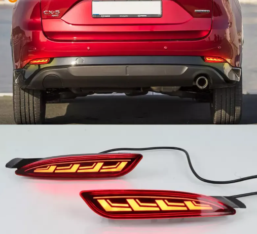 KEEN 12V Rear Bumper Light for Mazda CX-5 CX5 2022 Start-scan led Tail Light with Flow Turn Signal Brake Lamp