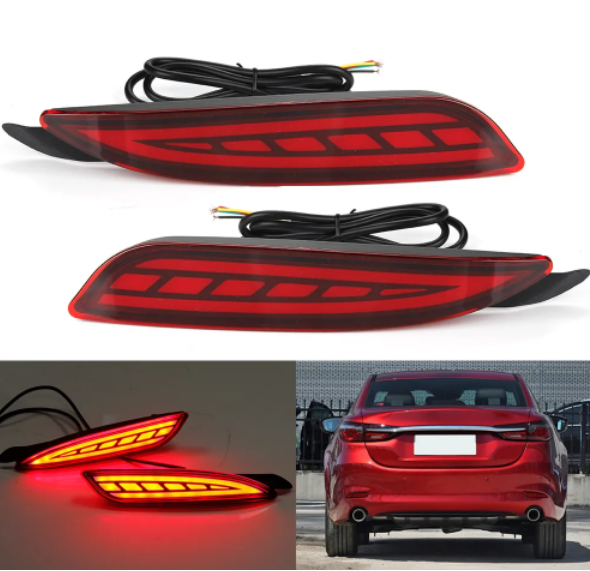 KEEN 12V LED Rear Bumper Light For Mazda 3 Axela Mazda 6 Atenza Hatchback 2019-2021 Tail lights with Turn Brake Lamp