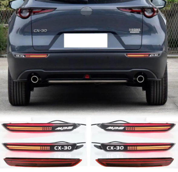 KEEN New Rear Bumper Light for Mazda CX-30 CX30 2020-2021 Tail Lights with Flow Turning Signal Brake Lamp