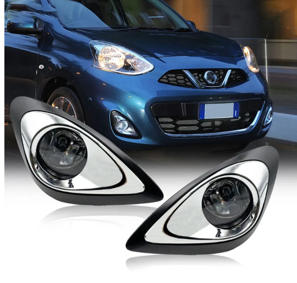 KEEN Fog Lamp for Nissan March Micra 2016-2018 Front Bumper Driving Auto Fog Light Accessories