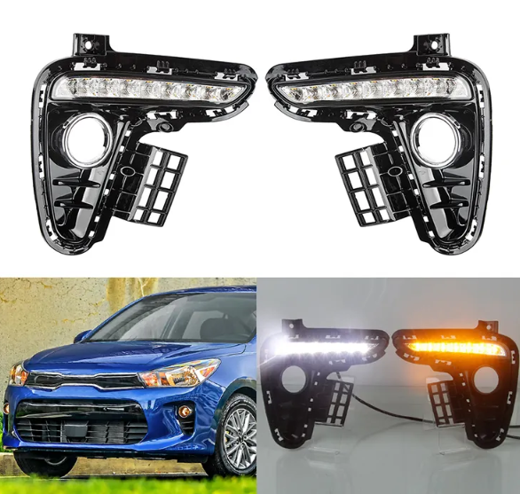 KEEN Wholesale Daytime Running Light for Kia Rio K2 2017 2018 DRL Car Driving Foglights Head lights