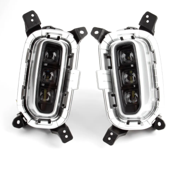 KEEN Car LED Daytime Running Light For India Kia Seltos KX3 DRL 2019 2020 6000K White Fog Lamp Cover Light 12V LED