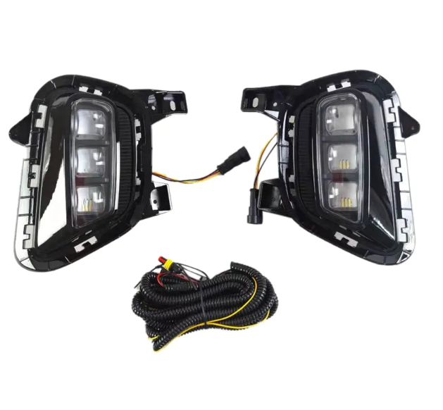 KEEN LED DRL for Kia Sonet India Version 2020 2021 2022 Daytime Running Lamp Driving Fog Lights with Turn Signal Headlamp