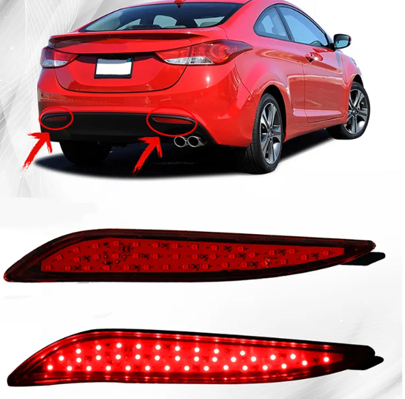 KEEN Manufacturer Price 12V Car LED Brake Lights Rear Tail Red Lamp Bumper Reflector Light For Hyundai Elantra 2012