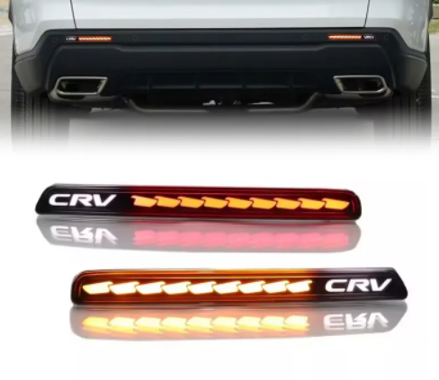 KEEN 12V Led Tail Light for Honda CRV CR-V 2023 Start-scan Rear Bumper Reflector Flow Turn Signal Brake Parking Fog Lights