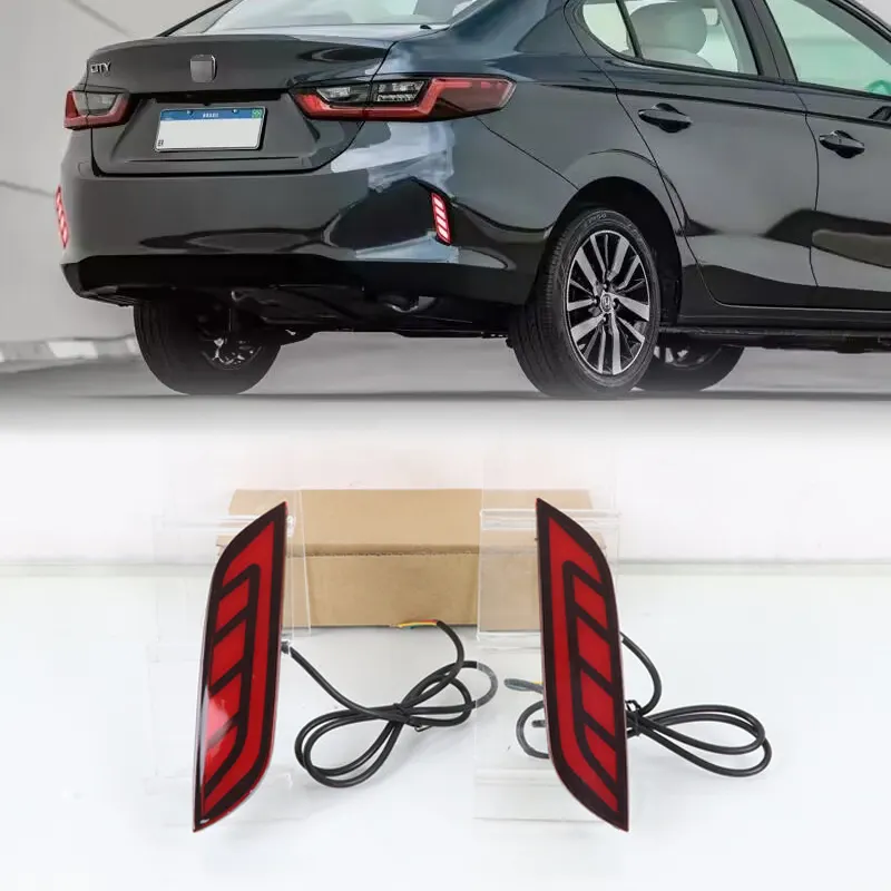 KEEN Rear Bumper Light for Honda City 2020 2021 2022 Tail Light Brake Dynamic Turn Signal Brake Reflector Lamp