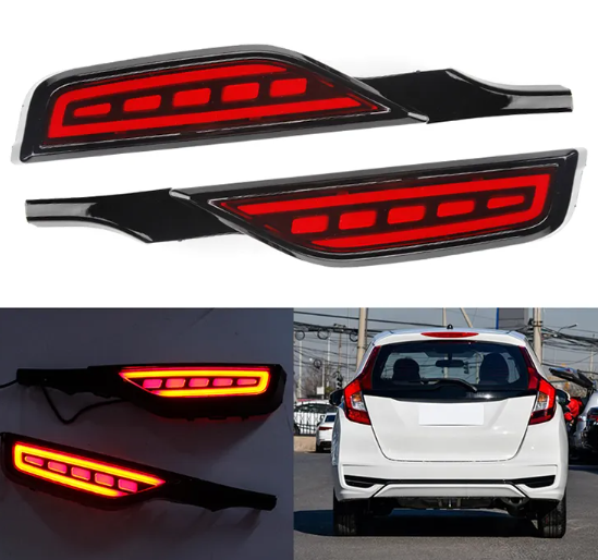 KEEN LED Tail Lamp Rear Bumper Light for Honda Fit Jazz 2018-2020 Brake Parking Signal led Reflectors