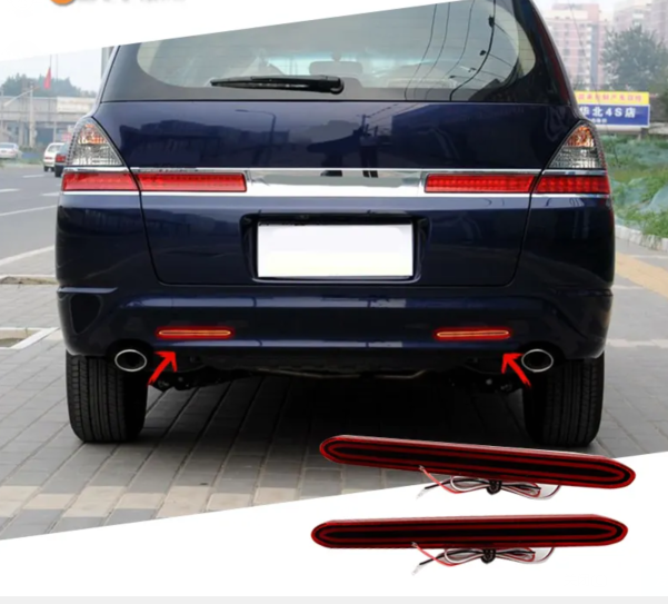 KEEN Hot Sale Rear Bumper Reflectors Light for 2005-2008 Honda Odyssey Brake Parking Signal Taillight Rear Driving Fog Lamp