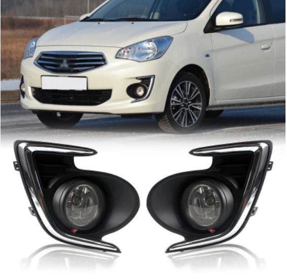 KEEN Car Front Bumper Driving Fog Light For Mitsubishi Attrage G4 2014-2018 Fog Lamp Assembly Kit Auto Headlight