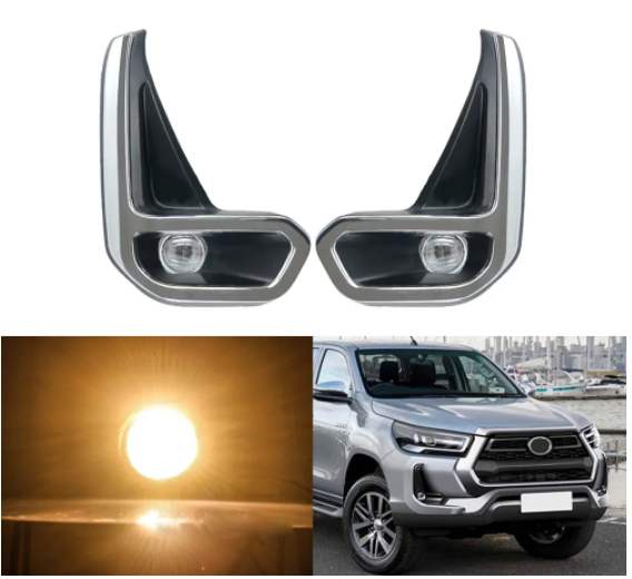 KEEN 12V Car Fog lamp for Toyota Hilux Revo 2021 Auto Fog Light Assembly with cable Headlight
