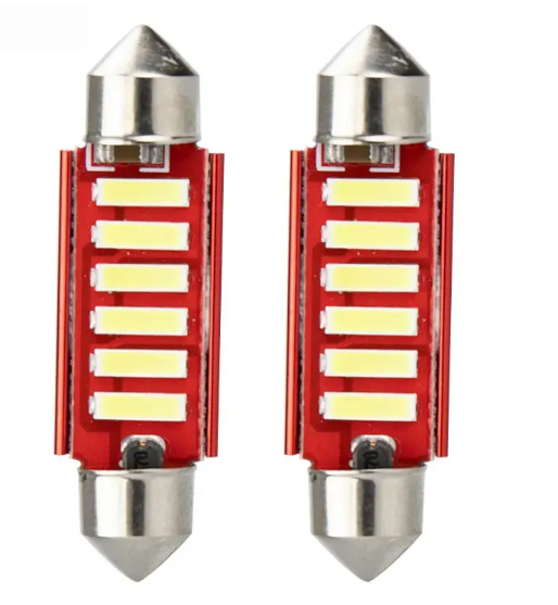 KEEN 12V Auto C5W 6smd 4smd 7020 LED 31mm 36mm 39mm 41mm LED Festoon Dome Roof Lamp Interioron Lighting Reading Bulb