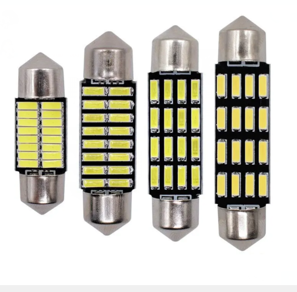 KEEN Auto 31mm 36mm 39mm 41mm C5W 4014 LED 16smd Interior Reading Dome Lamp Festoon Light Bulb License Plate Lights
