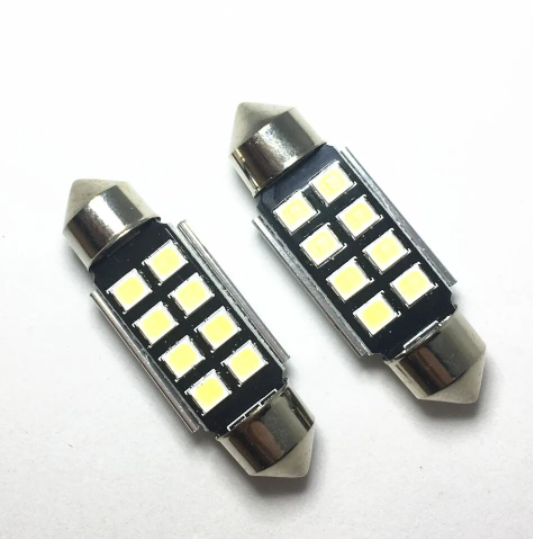 KEEN 12V Festoon 5050 8SMD 31/36/39/41mm Car LED Auto C5W Interior Roof Dome Reading Lamp License Plate Lights Bulb