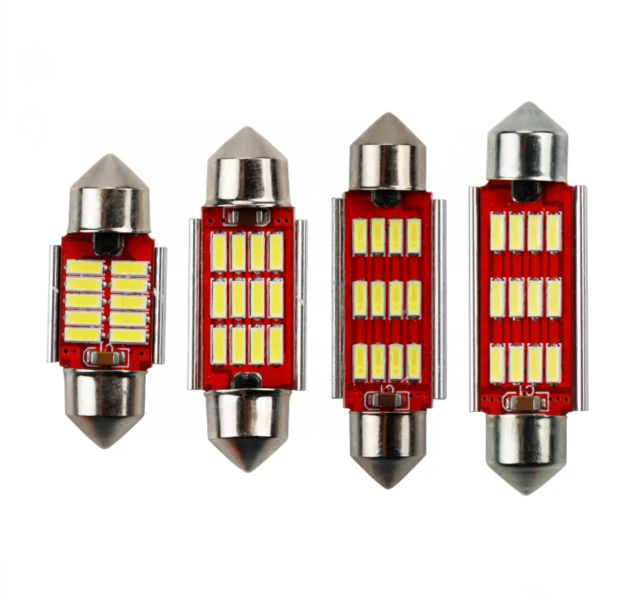 KEEN 12V Auto LED Bulb 31 36 39 42mm Festoon led 3014 12smd C5W led Canbus Interior Dome Reading Lamp License Plate lights