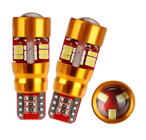 KEEN New Canbus Auto Bulb T10 3014 27SMD License Plate Lamp Car Interior Reading Light Clearance Parking Lights t10 LED w5w