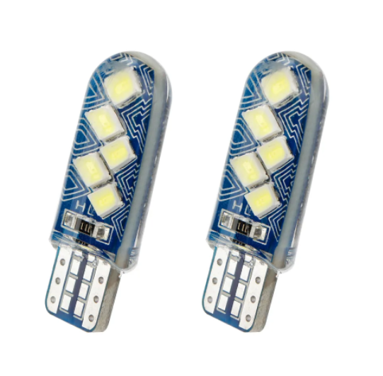 KEEN Canbus Led T10 Silicone 2835 10smd LED Bulb W5W Car Parking Light Interior Dome Lamp 168 194 Auto Turn Side Wedge Bulbs