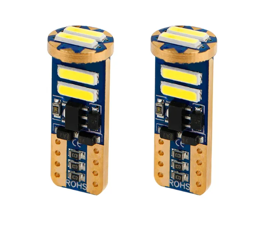 KEEN Canbus W5W led T10 Bulb 7020 6smd Car Parking Lights Interior Map Dome Reading Lamp 194 168 LED Clearance Side Door Light