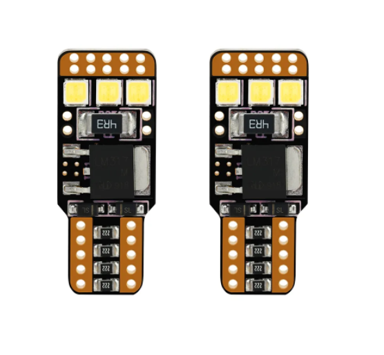 KEEN 12V W5W 194 168 T10 6SMD 3030 Canbus LED Bulbs Car License Plate Light Interior Dome Reading Lamp Clearance Parking Bulbs