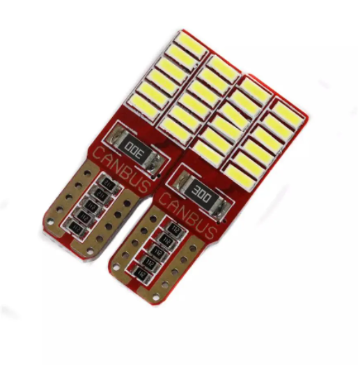 KEEN 12V T10 4014 24smd Car Interior Light 194 168 W5W Clearance Width Bulbs Car Side Door License Lights Map Lamp