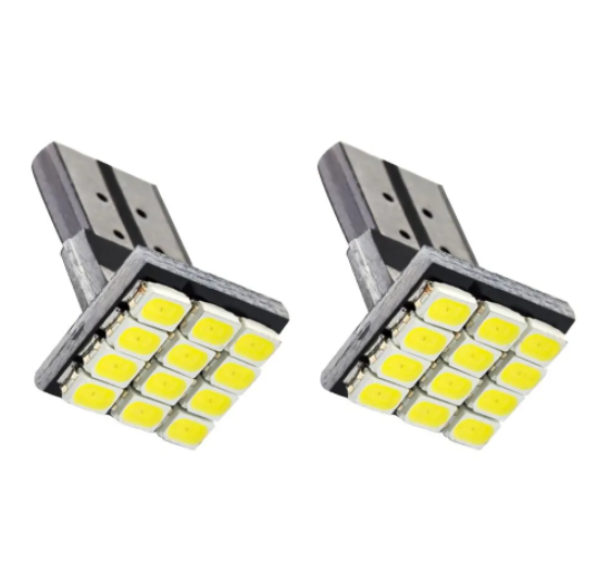 KEEN 12V T10 W5W 12SMD 1206 Wedge LED 194 168 Canbus Car License Plate Light Side Door Lamp Auto Clearance Park Lights