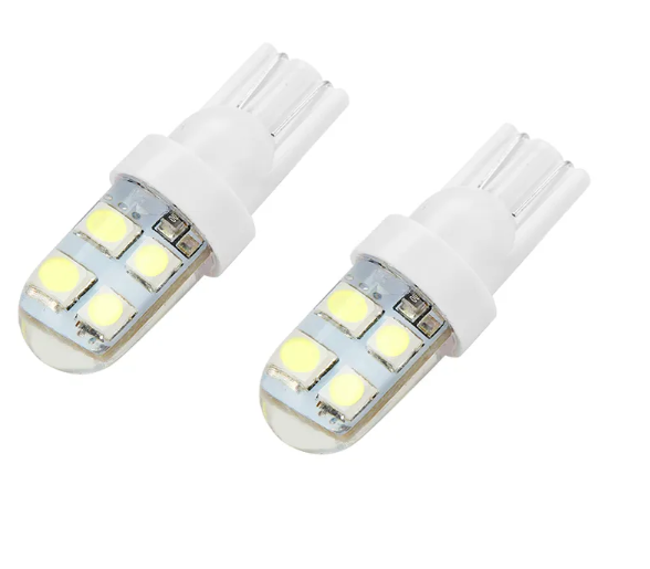 KEEN Strobe T10 LED Bulb 3030 8SMD Silicone W5W Car Interior Reading Dome Lamp Parking Signal Lights Clearance Width Light