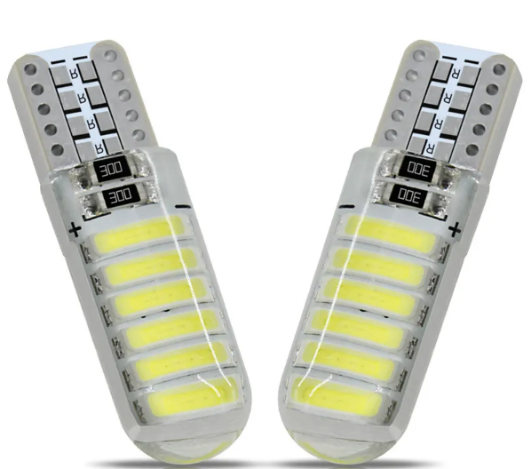 KEEN Silicone T10 Bulb 7020 12SMD 12V Clearance Wedge Lamp Auto Interior Reading Map Light Trunk LED W5W