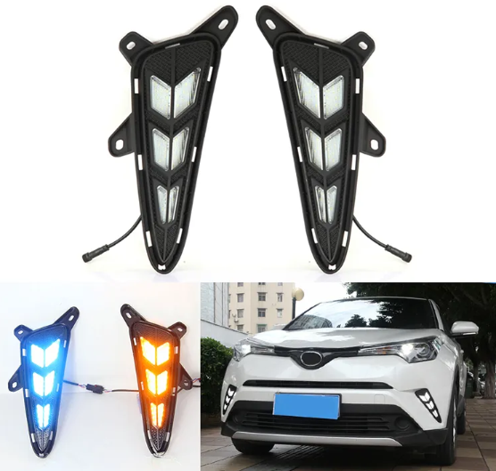 KEEN Hot Sale Daytime Running Light for Toyota CHR 2017-2018 LED DRL Daylight Car Turning led Head Fog Lamp