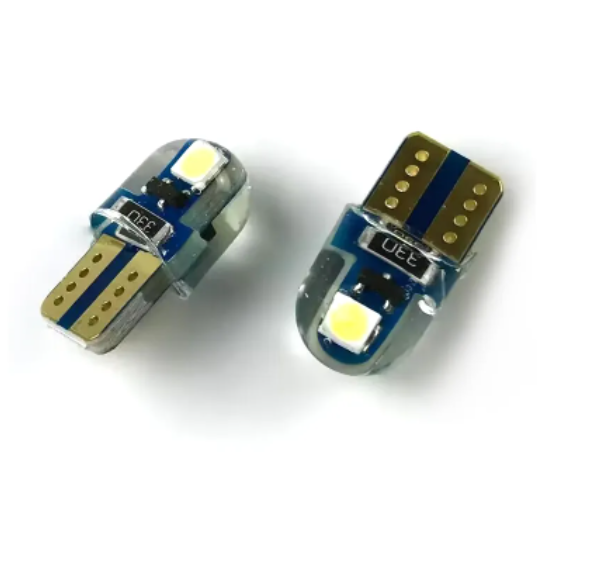 KEEN 12V Silicone Car LED T10 W5W Light Bulb 3030 2SMD Automobile Interior Lamp Side Maker Car Lights Bulbs Gel T10