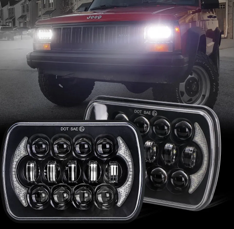 KEEN Led 7 inch LED Headlight for JEEP Wrangler 4x4 Truck OffRoad High low Beam Work Light White 6000K Headlamp