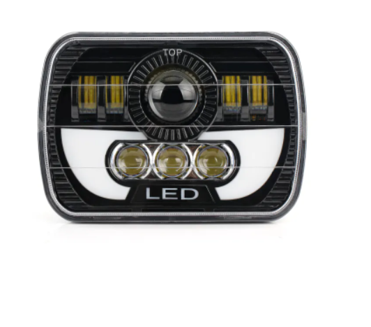 KEEN Square 7 Inch Offroad LED Work Light High Low Beam LED Driving Headlight For Jeep Wrangler ATVS Motorcycle Car Accessories