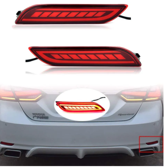 KEEN 12V led Rear Bumper Light for Toyota Camry 2018-2018 Tail Lamp with Turn Signal Brake Parking LED Reflectors