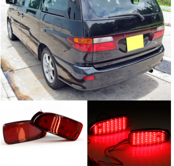 KEEN Tail Lamp Rear Bumper Light for Toyota estima 2014 Taillight led Brake Parking Signal Lights 12V Auto Car Light