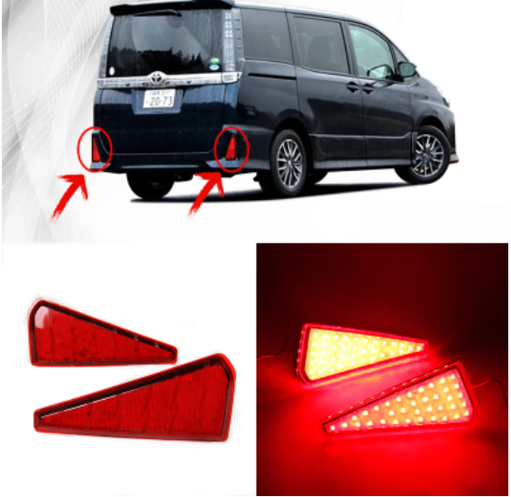 KEEN Factory led Rear Bumper Lamp for Toyota Noah Voxy 80 Series 2015 Tail Light Brake Parking Lights