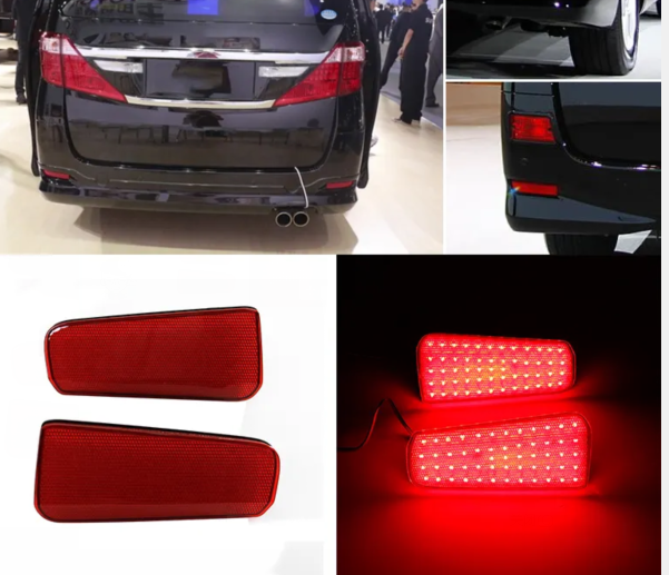 KEEN LED Tail Light Rear Bumper Light for Toyota Alphard 30 Series led Brake Lamp rear Fog Lights Reflectors