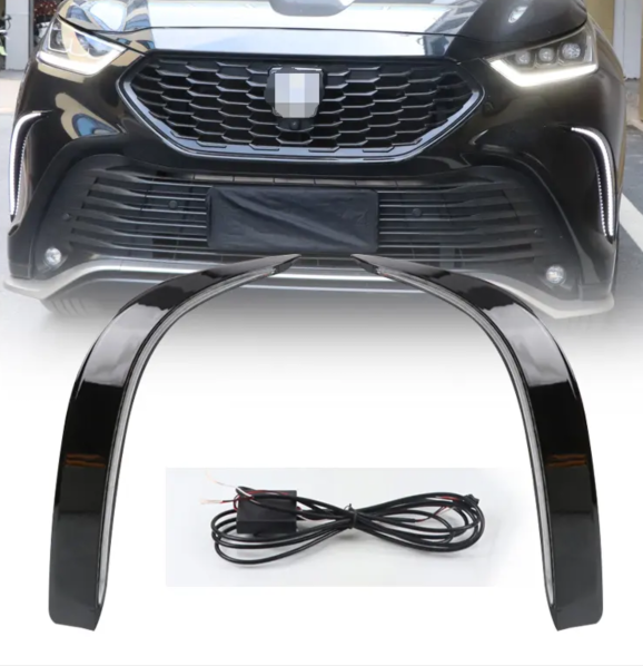 KEEN 12V led Daytime Running Light for Toyota Highlander XSE 2021 2022 Drl Flow Turning LED Auto Fog Lamp Daylight