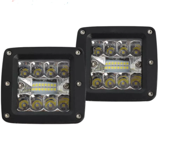 KEEN High Power 3inch 48W Square Work Light for Truck SUV 4x4 ATV Trailer Car Spot Flood Lights Offroad Driving Fog Lamp LED Bar