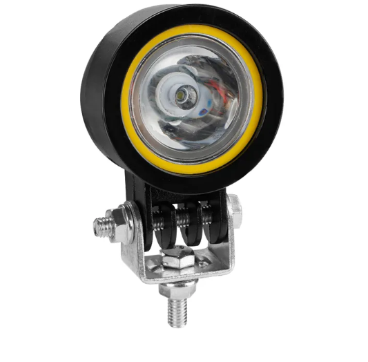 KEEN Mini Round Halo LED Headlamp for Motorcycle Car Truck ATV Tractor Flash 10W LED Work Light Angel Eye 2 Inch Auto Spot Light