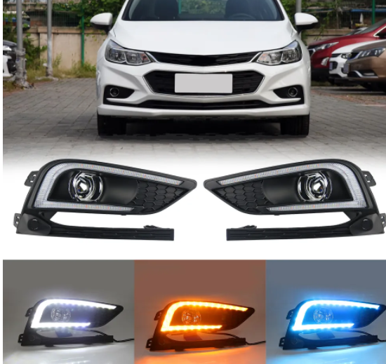 KEEN Auto led for Chevrolet Cruze 2015-2017 U-shape LED DRL Car Light Daytime Running Light Fog Light Cover LED