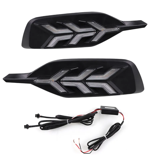 KEEN 12V Led Daytime Running Light for Chevrolet Cruze 2019-2020 Driving Fog Lamp with Amber Turn Signal DRL Headlight