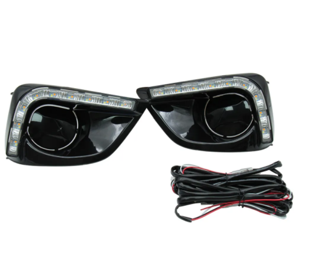 KEEN led DRL Daytime Running Light for Toyota Vios 2014-2016 Driving Fog Lights with Turn Signal Head Lamp