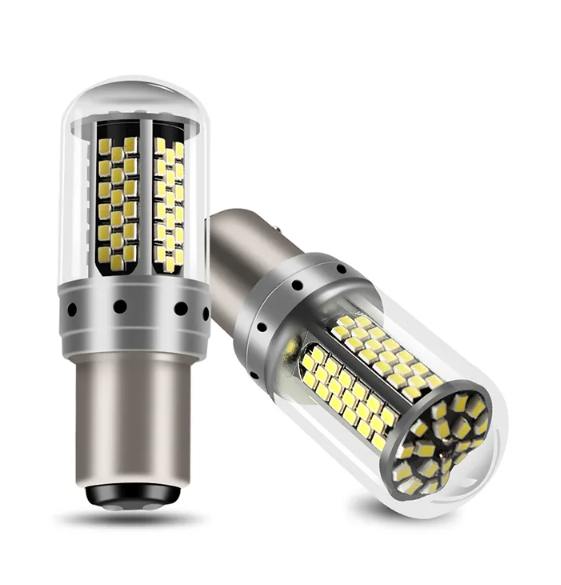 KEEN 12-80V Car Led Turn Signal Tail Bulb 2016 108SMD BAU15S BAY15D 7440 7443 Reverse Brake Light T20 1156 1157 LED Bulb