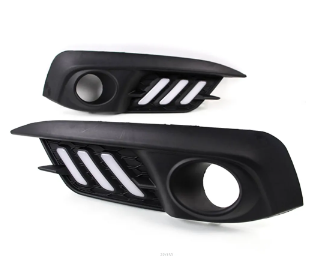 KEEN 12V Car Light LED Daylight DRL for Honda Civic 2016 2017 2018 Driving Fog Lamp with Turn Signal Daytime Running Light