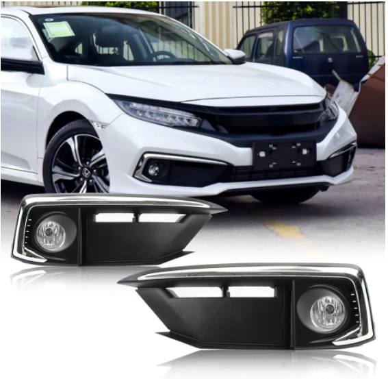 KEEN Car Fog Lamp for  Honda Civic 2019-2020 Driving Fog Lights with Cable and Switch