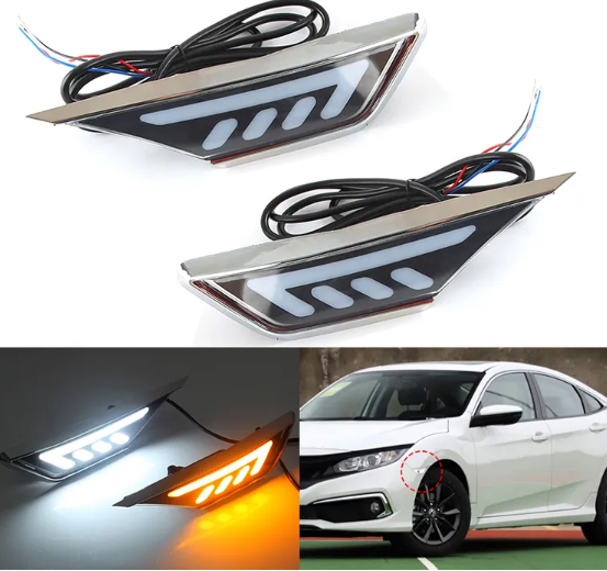 KEEN New Design LED Fender Light Driving Turning Lamp for Honda Civic 2019-2020 Led Side Marker Lamp