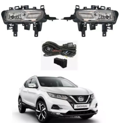 KEEN Fog Light for Nissan Qashqai 2018-2021 Front Driving Fog Light with Wire Switch Bracket Auto Headlight