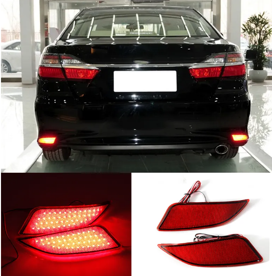 KEEN Hot Sale Rear Bumper Light for Toyota Camry 2015 2016 LED Red Tail Lamp Reflectors LED Brake Lights