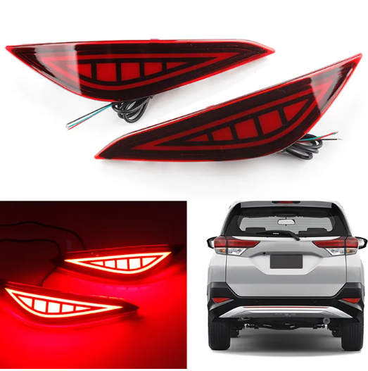 KEEN Super Bright Automobiles 12V Red Lens LED Brake Lights For Toyota  RUSH 2018 2019 Car Tail Reflector Bumper Light