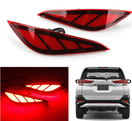 KEEN Hot Sale 12V CAR Brake Lights Rear Bumper Reflector Waterproof LED Stop Warning Taillight For Toyota RUSH 2018 2019